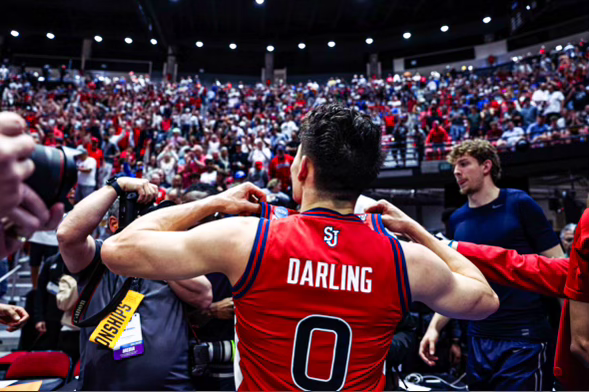 Dylan Darling, name on jersey, postgame